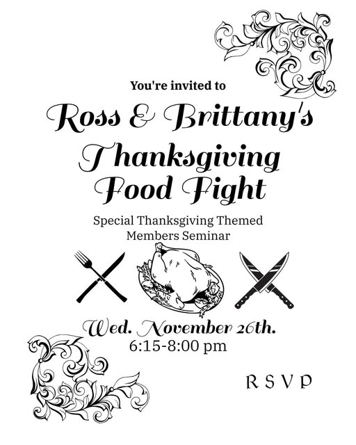 Thanksgiving Food Fight